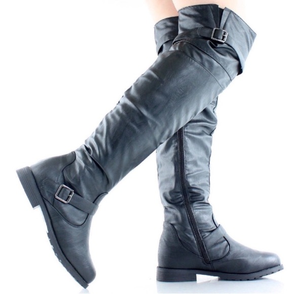 Shoes - 💥 SALE Over The Knee Side Zip Equestrian Boots